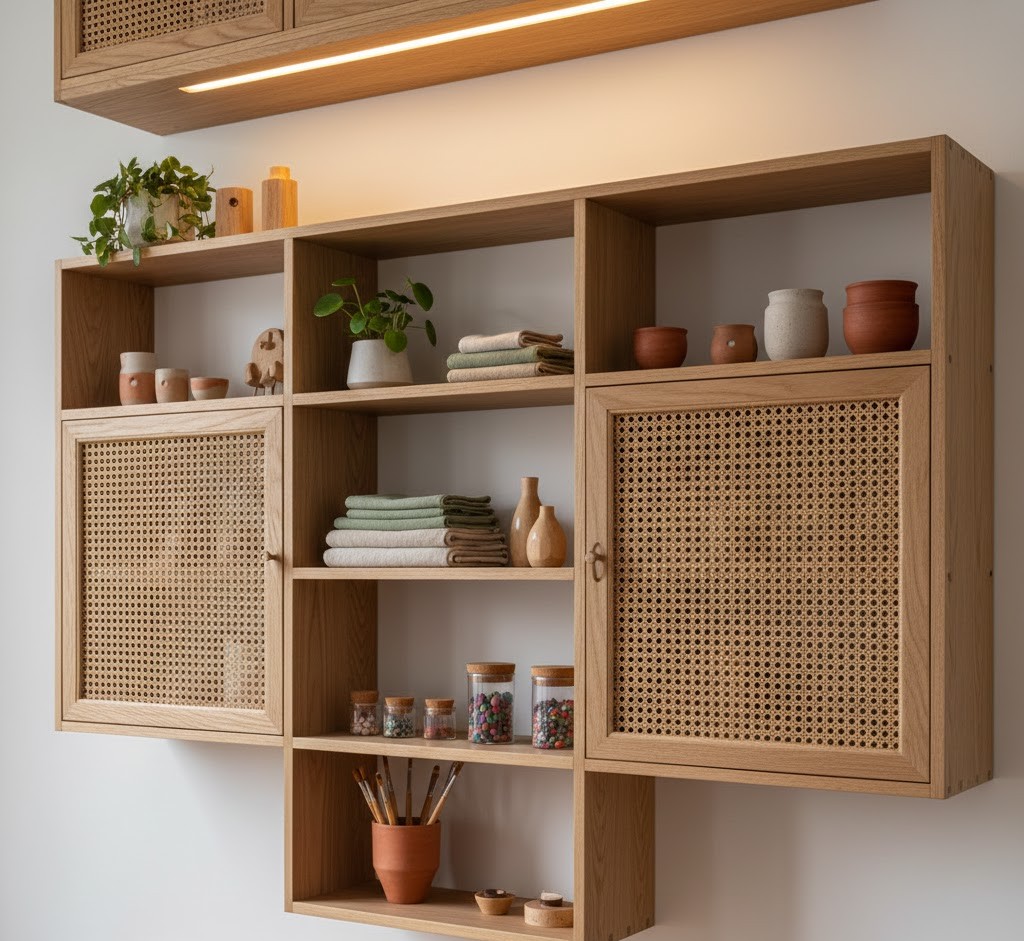 Wall-mounted storage solution